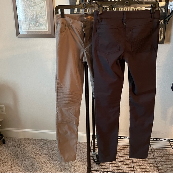 Prana moto detail pants size 4 tan and black - Picture 6 of 6